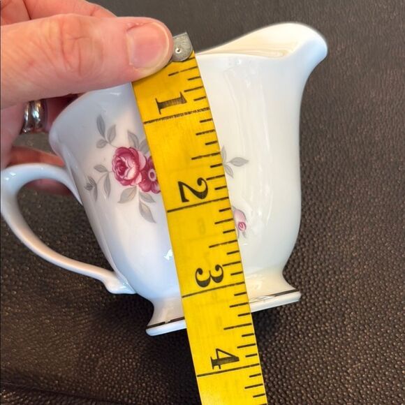 Three Castle China Rosabelle Floral Cream Pitcher Vintage - Picture 7 of 8